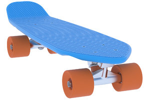 3D penny skateboard