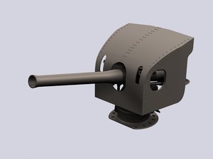 cannon 3D model