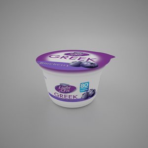 3D kitchen yogurt model