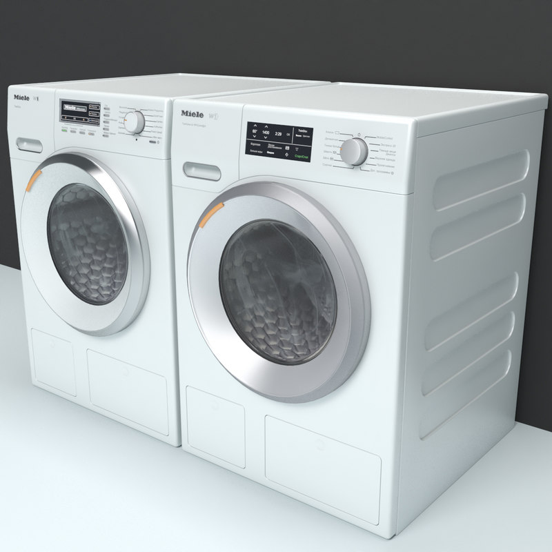 3D dryer washing machine miele - TurboSquid 1410256