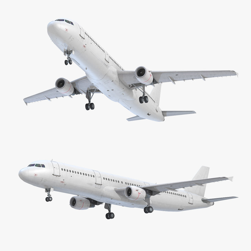 3D model a321 generic white - TurboSquid 1410337