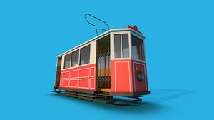 3D model istanbul nostalgic tram