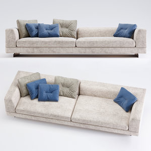 3D minotti sofa set 03