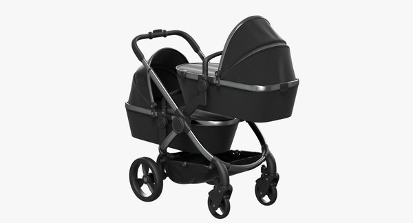 peach twin carrycot