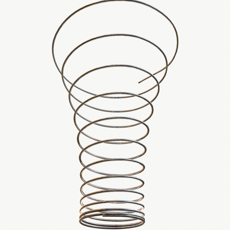 modèle 3D de Ressort Spiral Métal TurboSquid 1410428