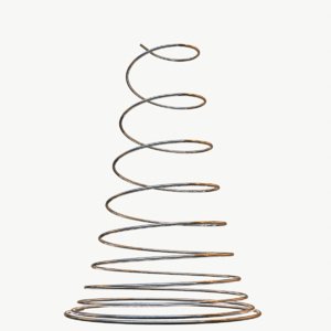 3D metal spiral spring model