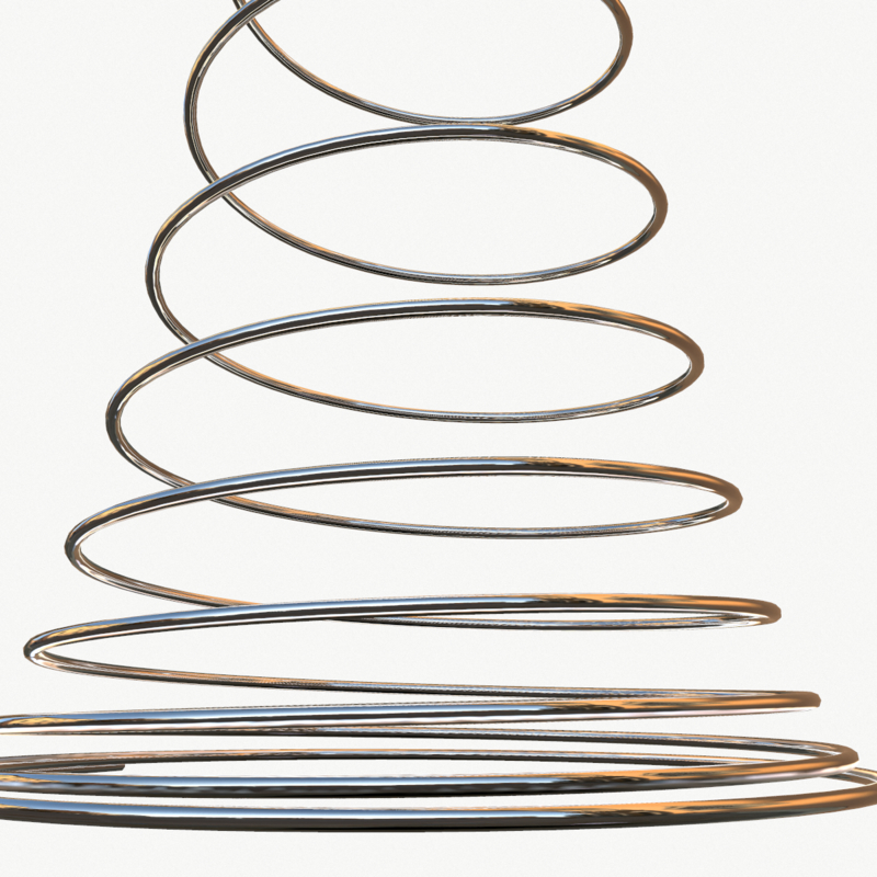 modèle 3D de Ressort Spiral Métal TurboSquid 1410437
