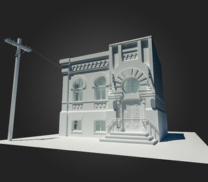 old victorian house 3D