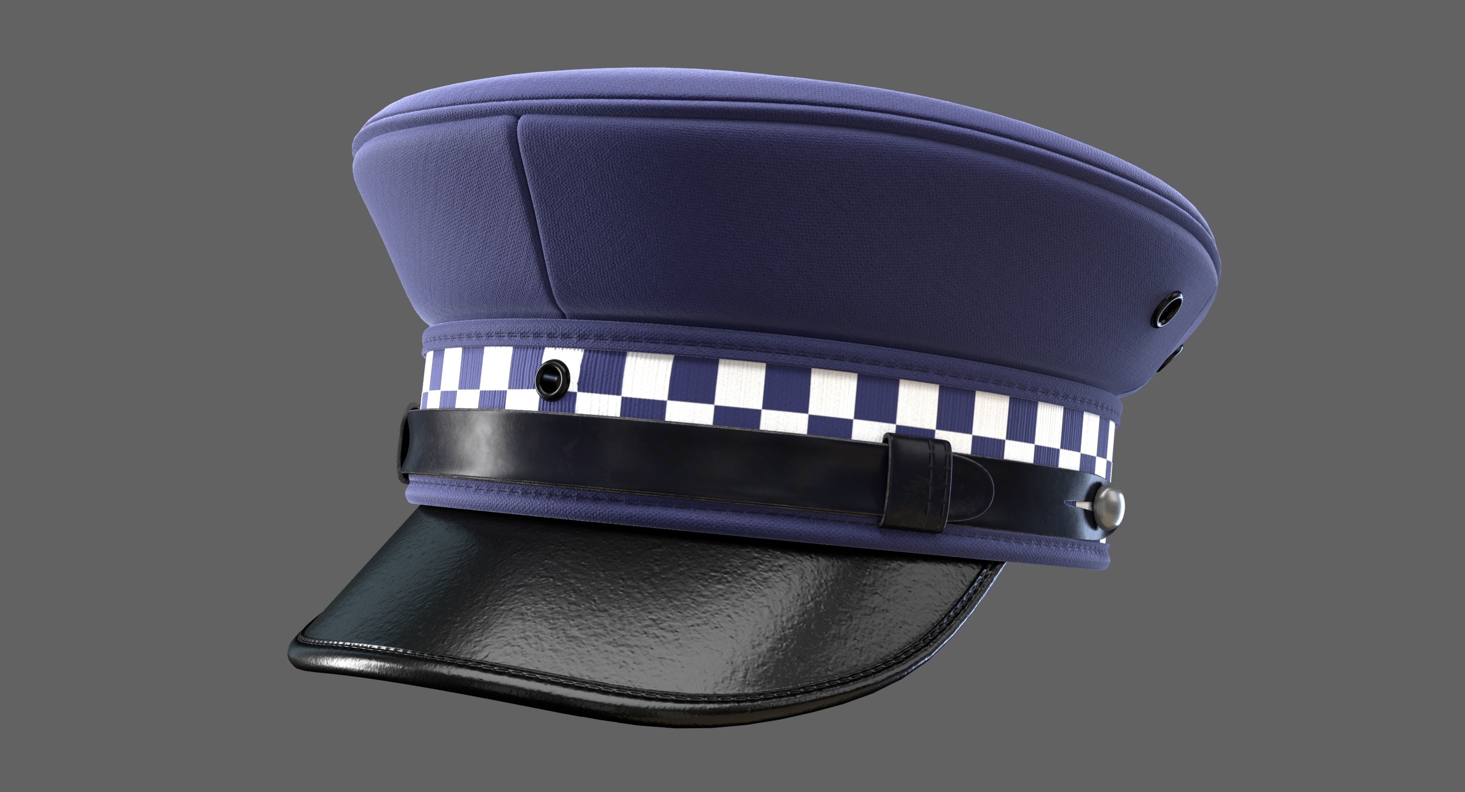 警察帽3d模型