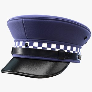 police hat 3D model