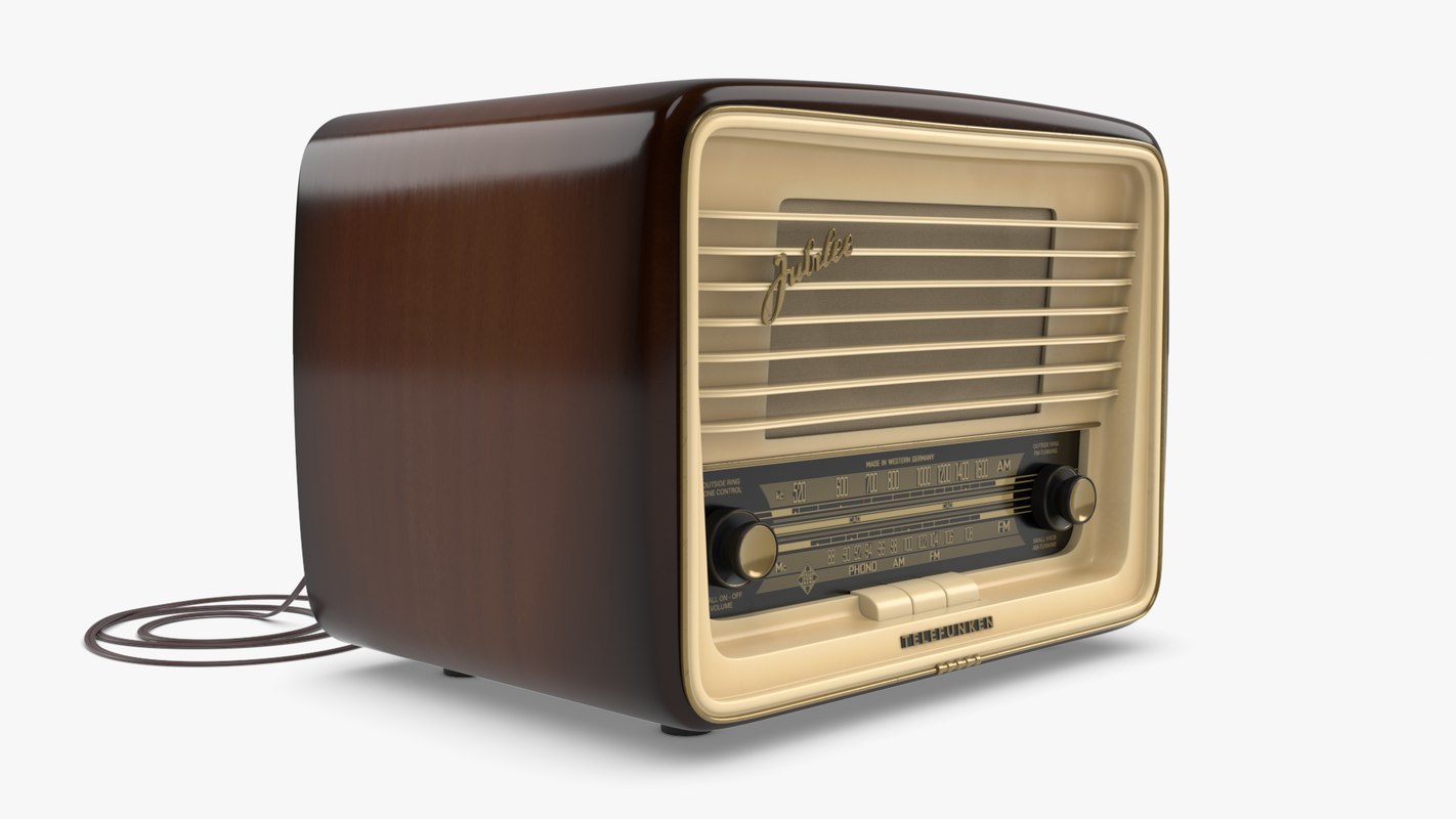 3D radio vintage - telefunken - TurboSquid 1411015
