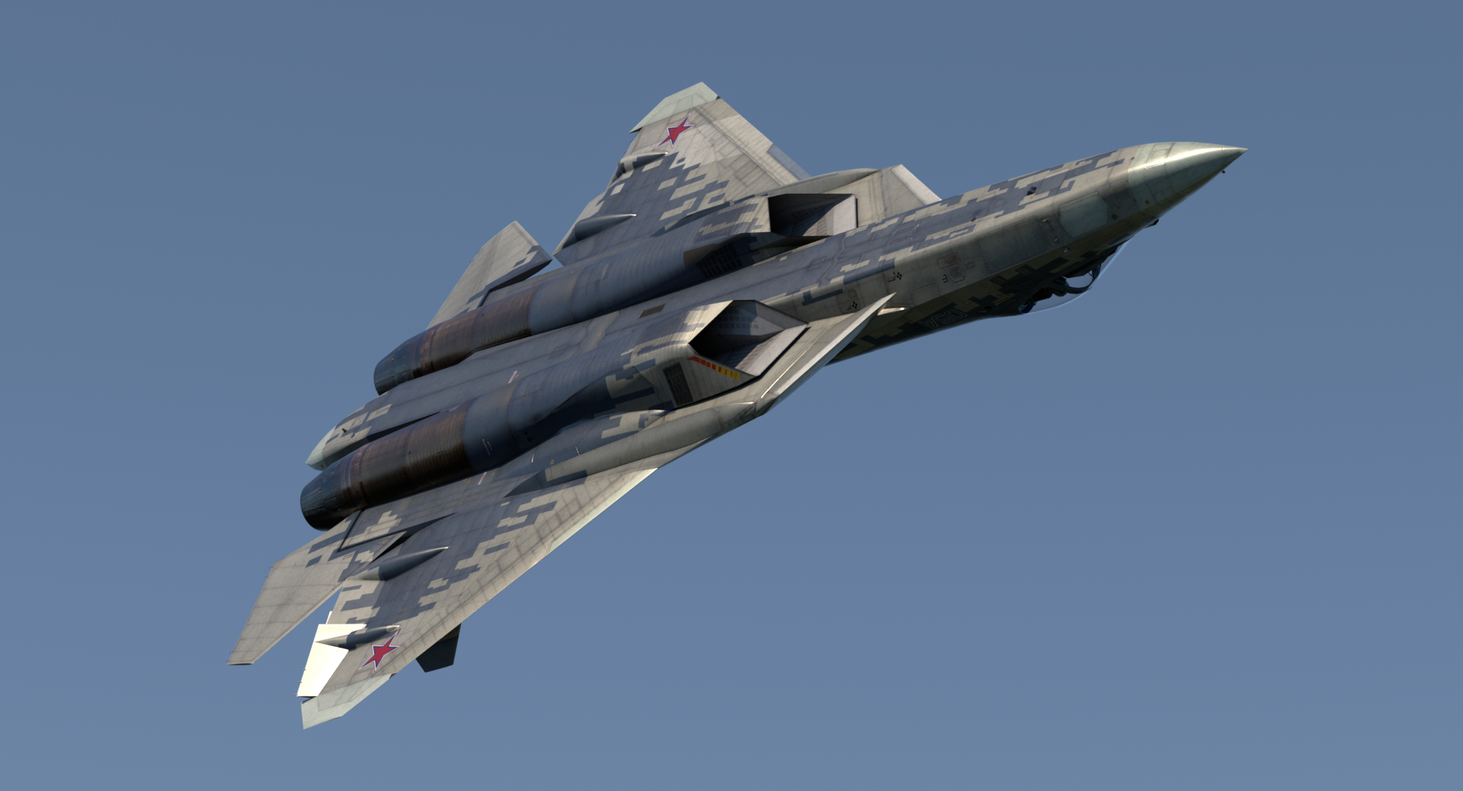 Sukhoi su57 prototype 054 3D - TurboSquid 1411246