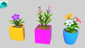 flower pot 3D