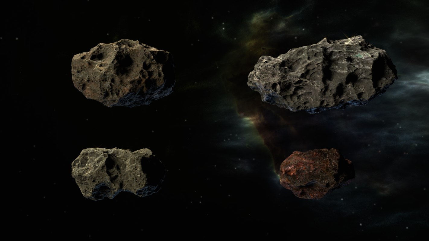 3D pack asteroids model - TurboSquid 1411080