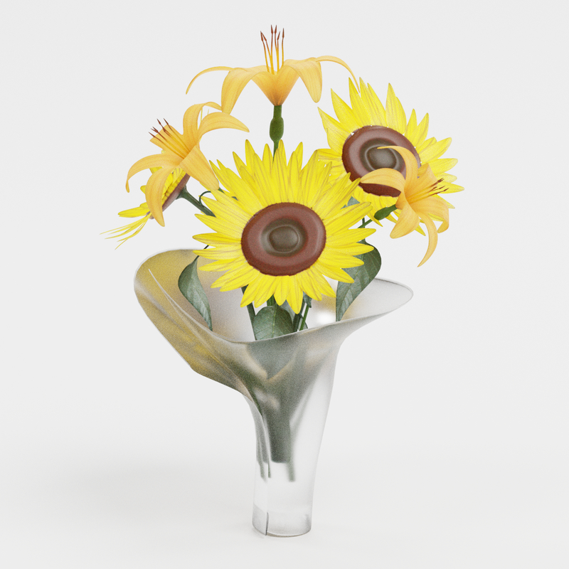 3d flower bouquet