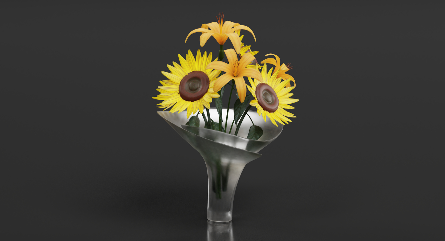 3d flower bouquet