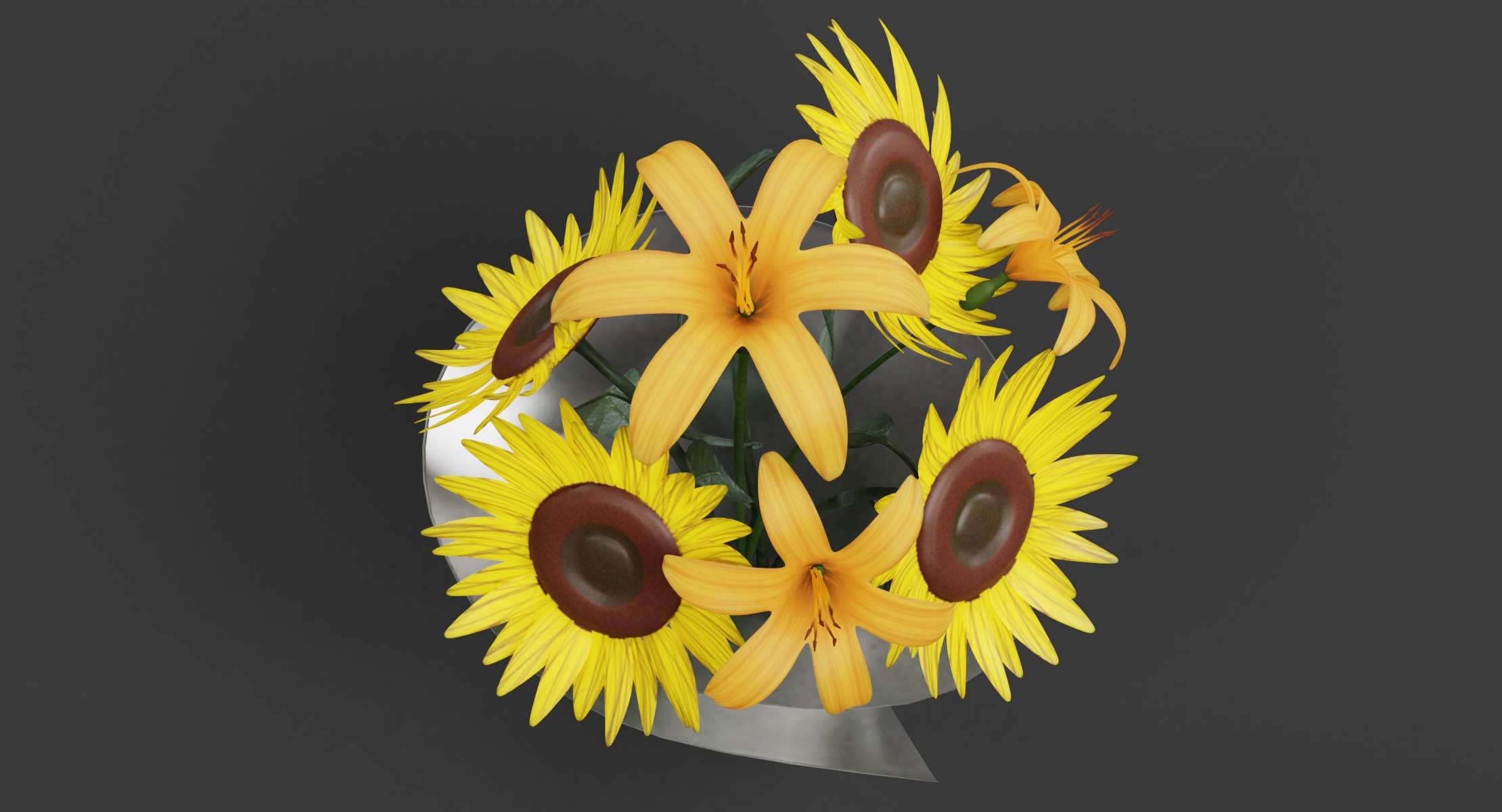 3d flower bouquet