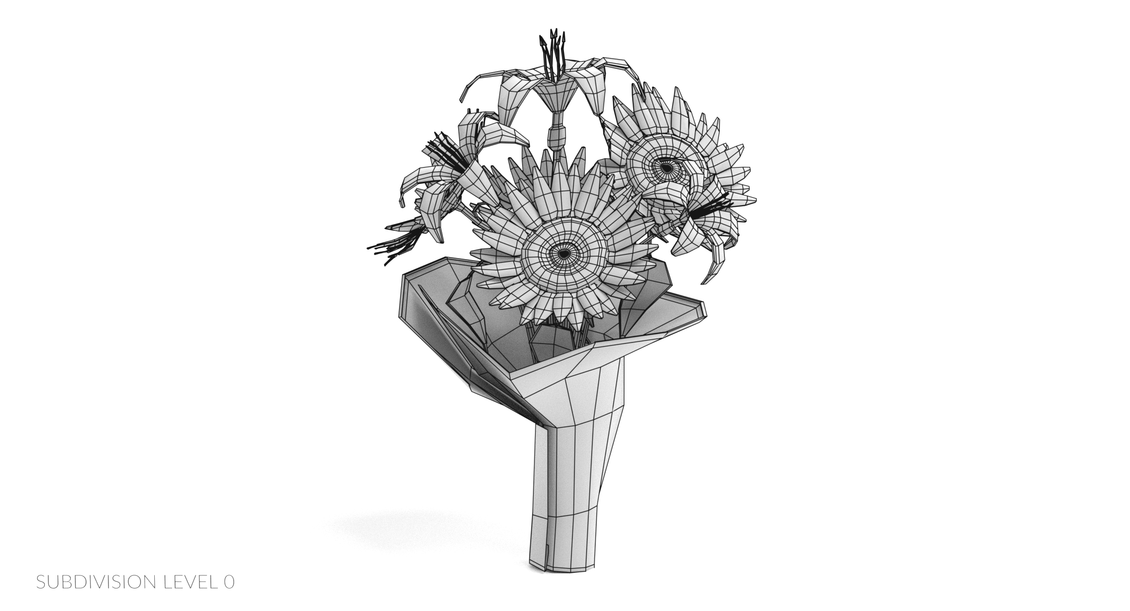 3d flower bouquet