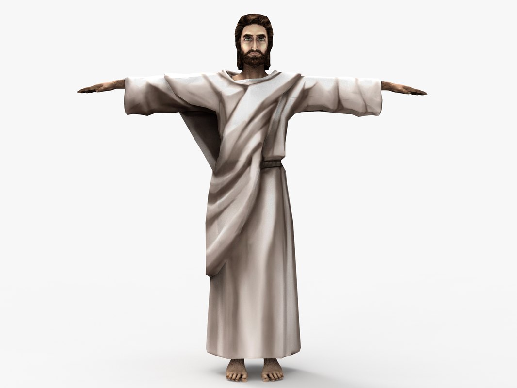 3D model rigged jesus christ simple TurboSquid 1411129