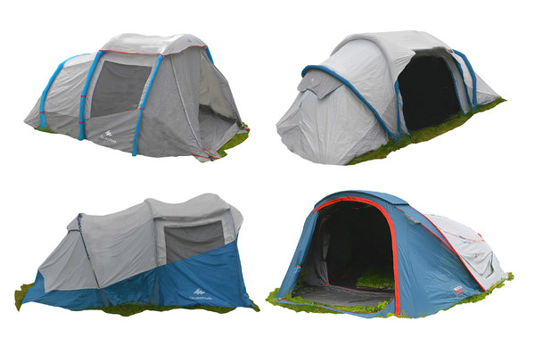 3D real camping tent scanned model