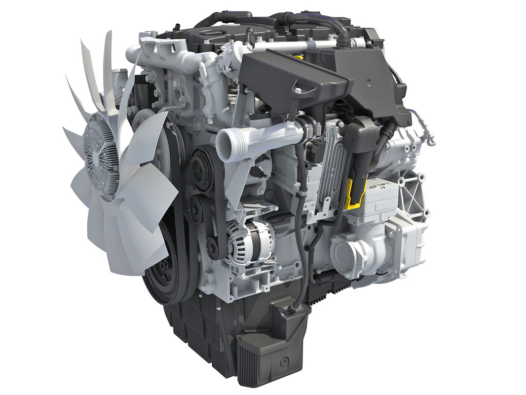 3D detroit dd5 diesel engine model - TurboSquid 1411342