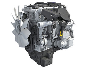 3D detroit dd5 diesel engine model