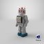 3D vintage robot toy 1