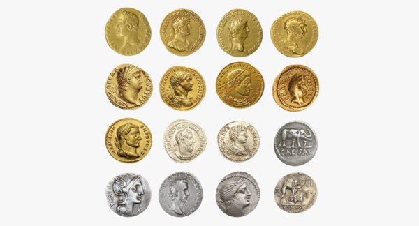 roman coins 3d model turbosquid 1411527