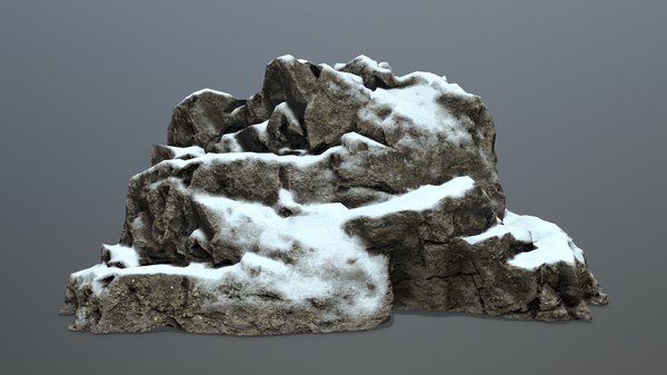 Rock Snow Model Turbosquid