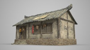 ancient rural buildings 3D model