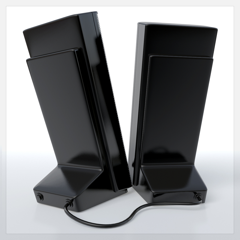 3d logitech x 140 speakers model