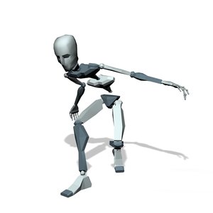 Mocap Creature wolf move forward freeze position T03