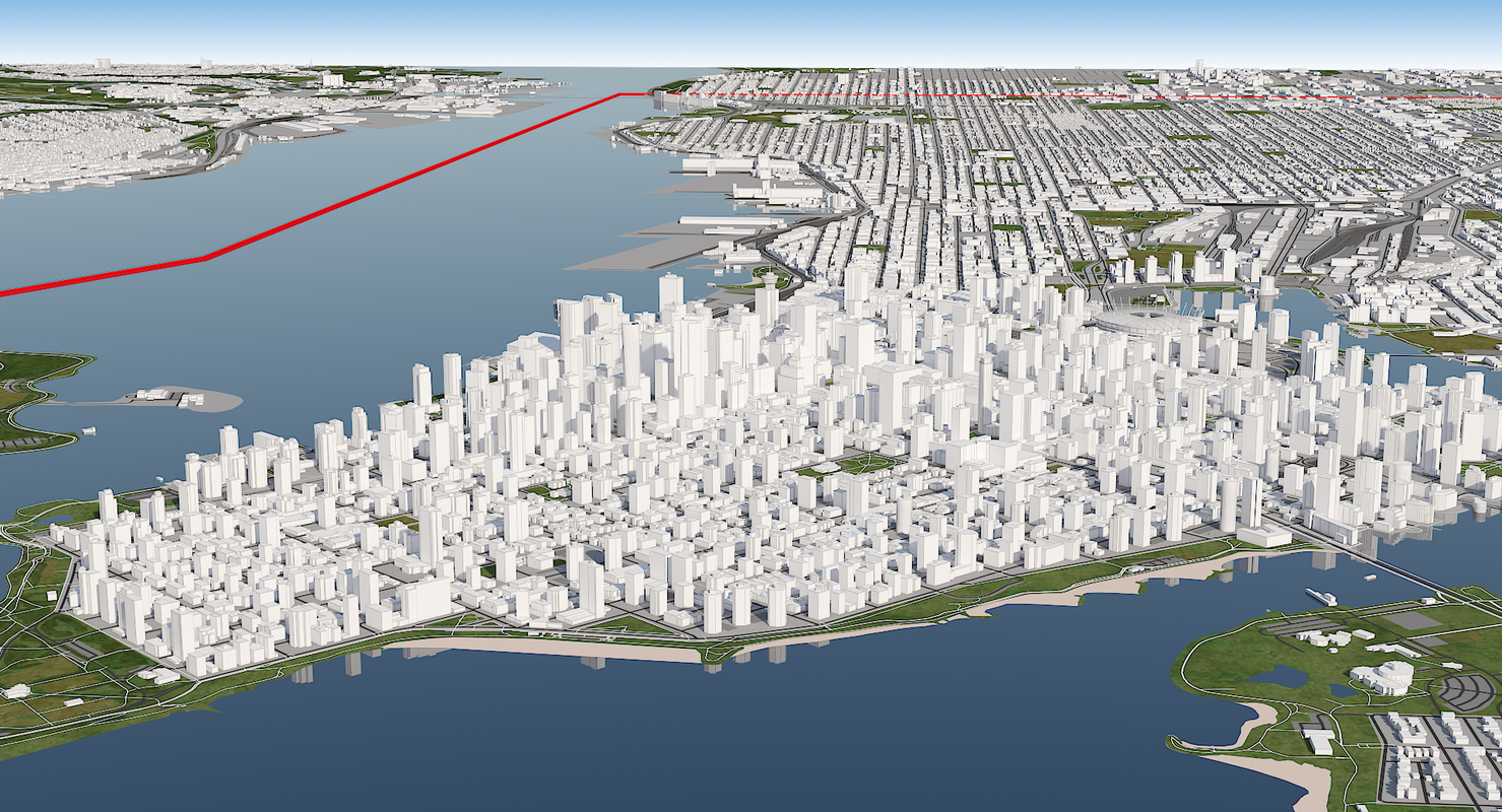 vancouver cityscape 3d model