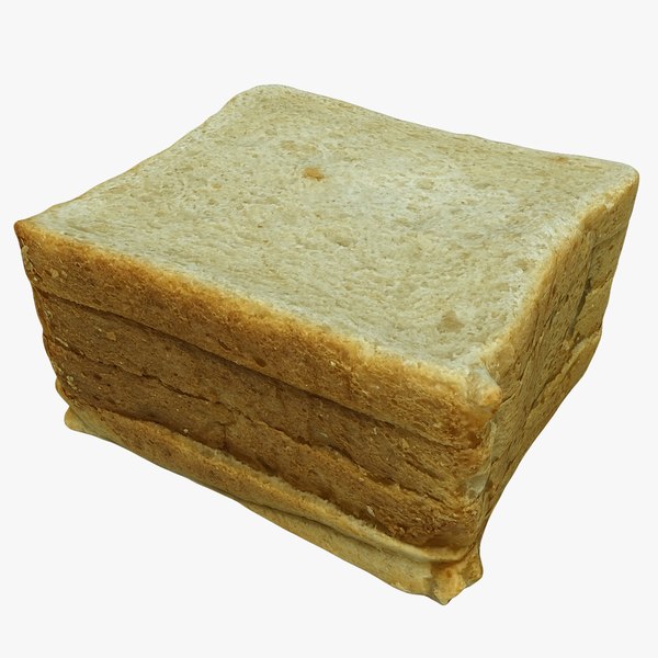 3D model toast food bread