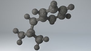 - sci-fi shapes molecule 3D model