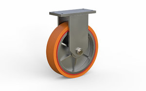 3D model caster wheel