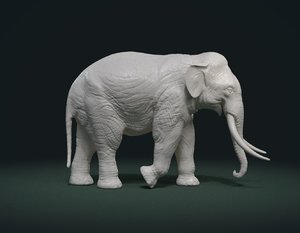 3D print ready elephant