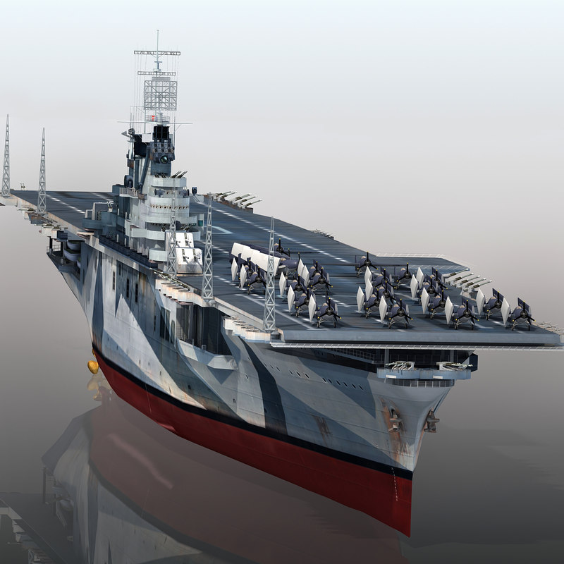 Uss yorktown cv-10 cv 3D model - TurboSquid 1412155