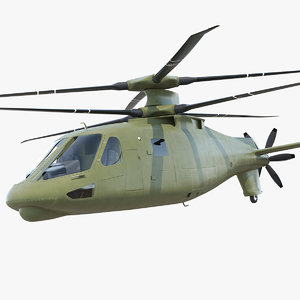 attack compound helicopter copter 3D model