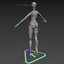 3D evo-rd403 rigged fembot