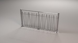 steel railing 3D