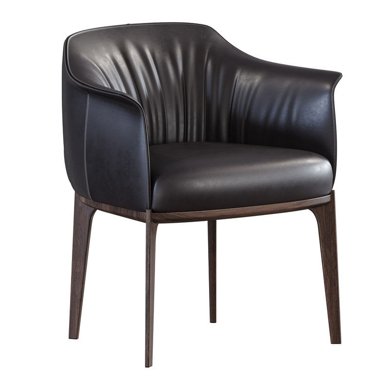 3D archibald dining chair poltrona frau model - TurboSquid 1412427