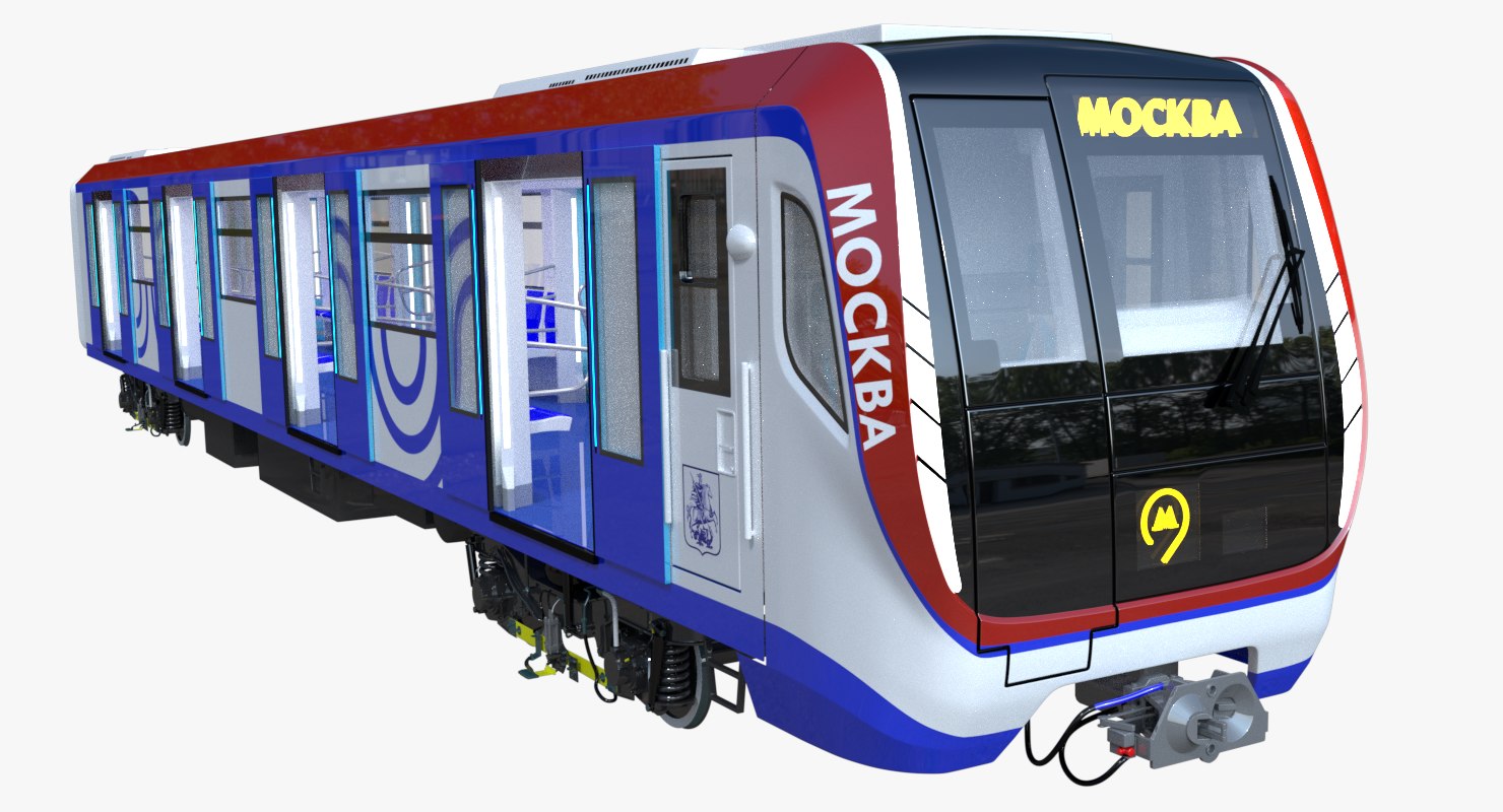 Moscow metro train 3D model TurboSquid 1246812