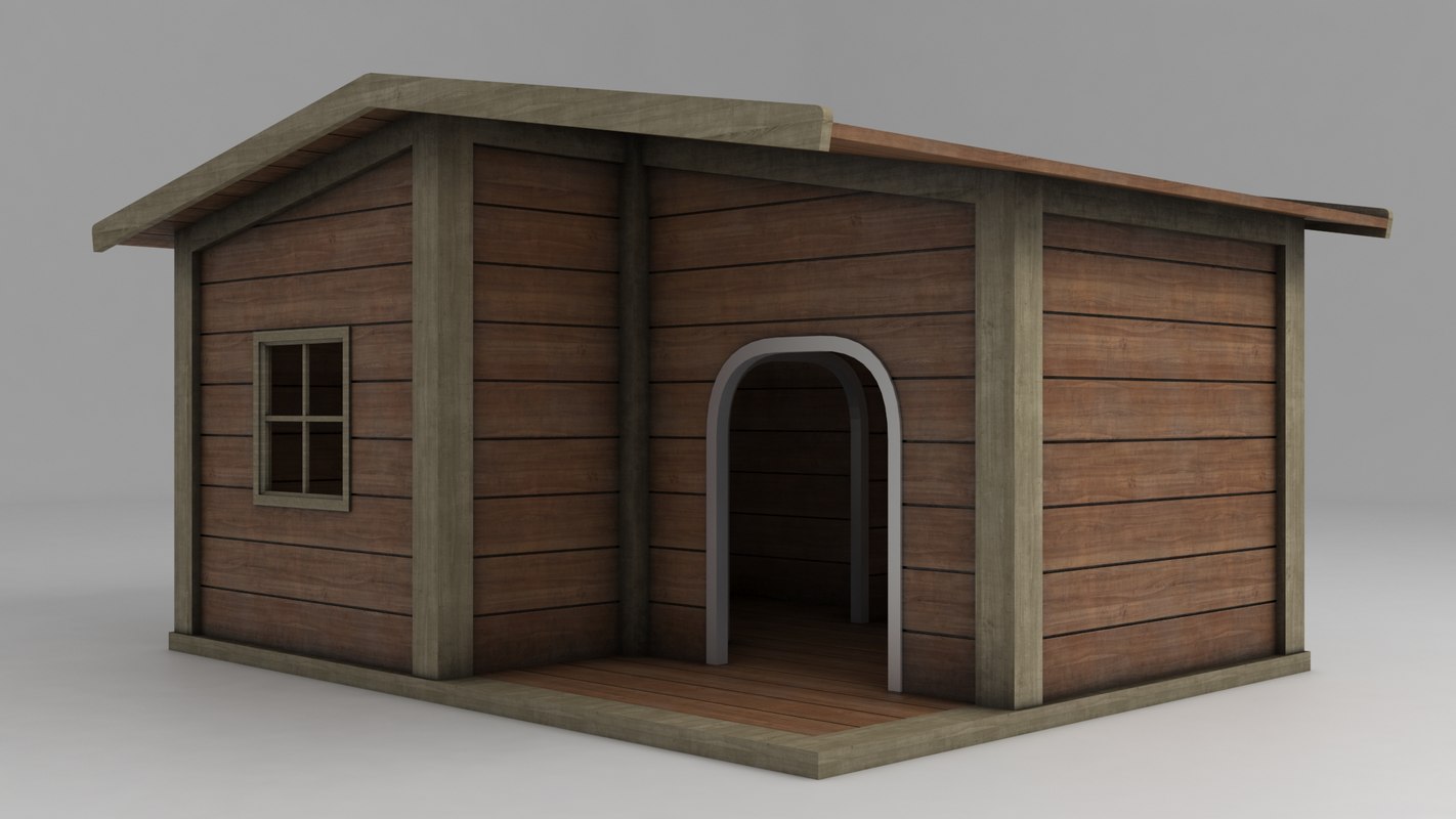 3D doghouse shelter model TurboSquid 1412458