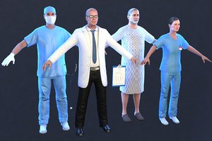 3D medical pack surgeon doctor