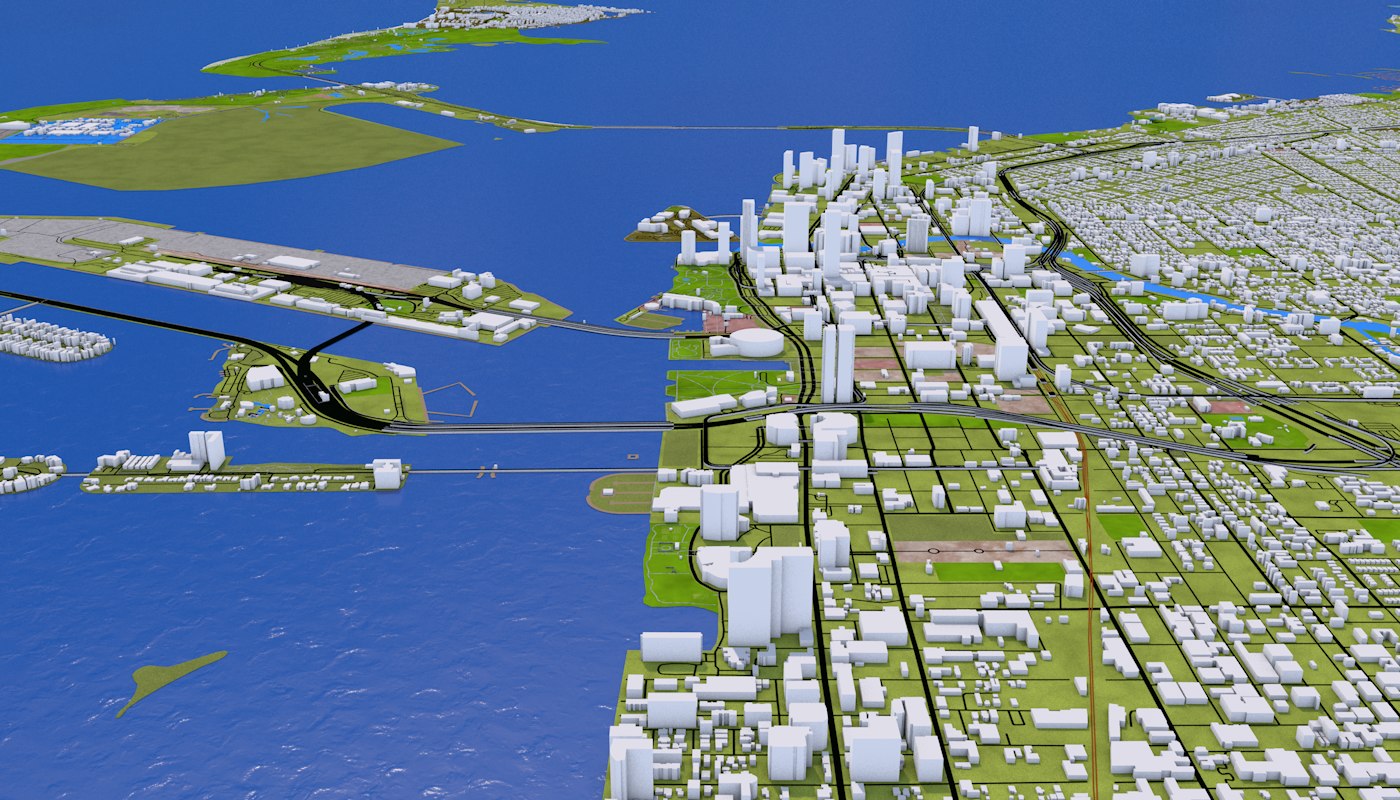 Miami City 3D model Miami City 3D model