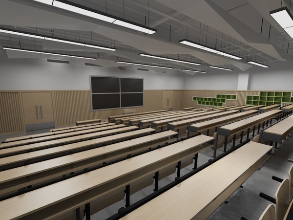 classroom class room 3d model