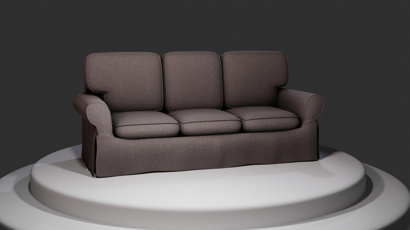 3D sofa blender model TurboSquid 1412650