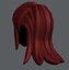 girl hair 3D model