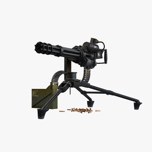 minigun gun 3D